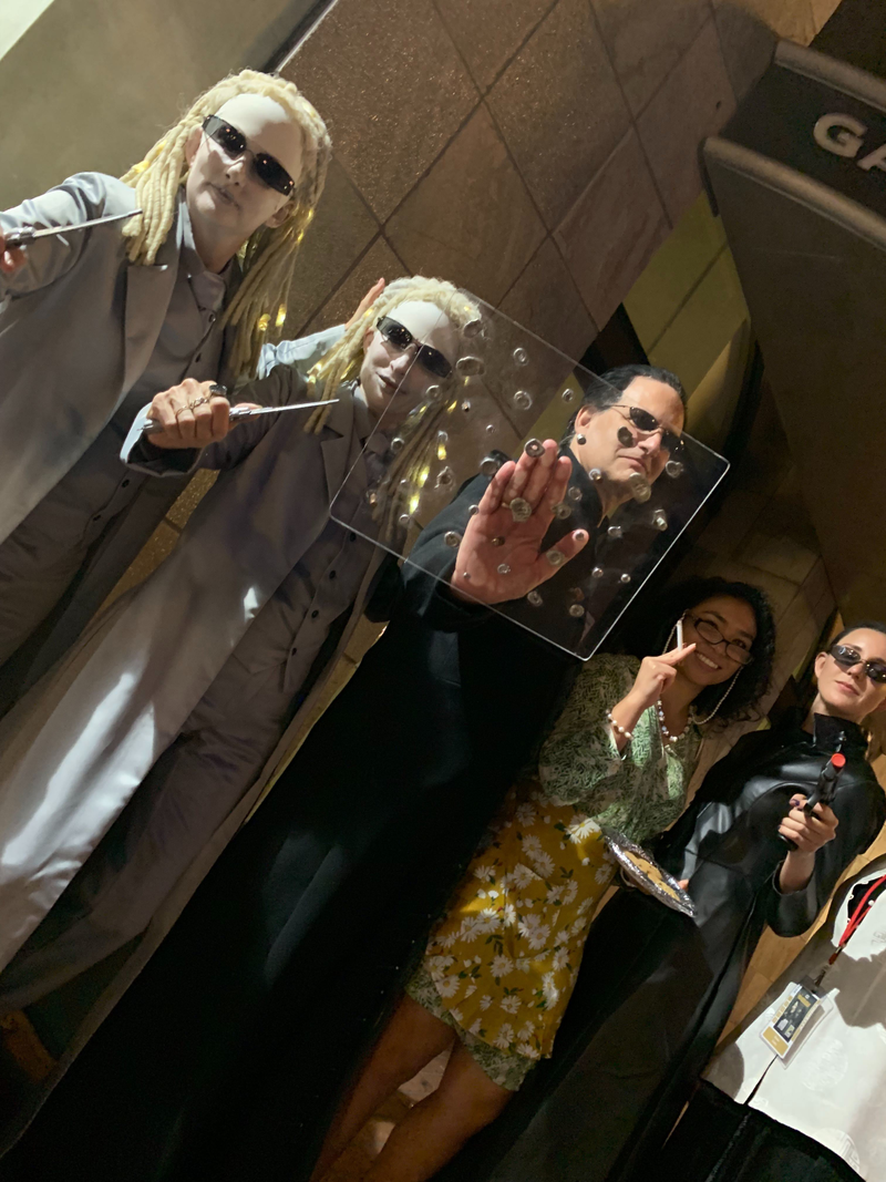 Entering the Matrix is not required to enjoy this cosplay.